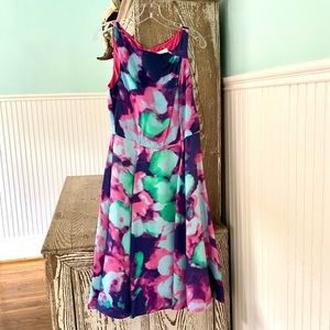 Kate Spade, a line dress multicolors. Size 10. Like new.
